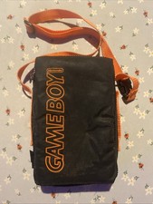 Vintage Black And Orange Nintendo Gameboy Carrying Case