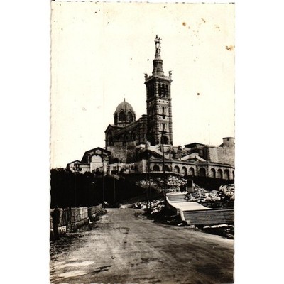 Vintage Marseille France Notre-Dame de la Garde Postcard RPPC A Tardy 526 Sepia