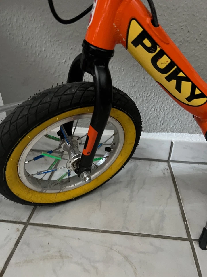 PUKY Alu Laufrad orange LR Ride mit Bremse, Klingel und Seitenständer - Bild 3 von 4