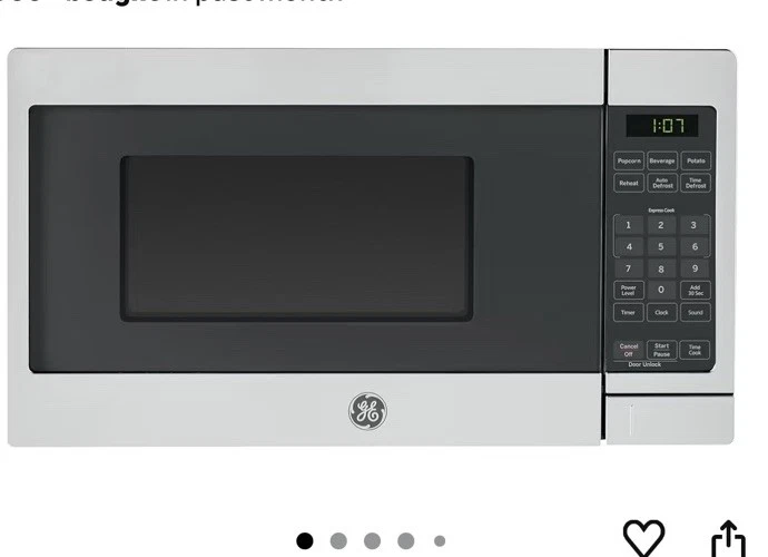 GE 0.7 Cubic Ft. Capacity Countertop Microwave Oven GCST07N1WSS