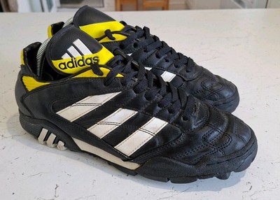 Adidas 1997 Predator Astroturf schwarz & gelb Fußballschuhe   UK-Größe 8,5