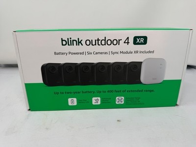 NEW Blink Security Cameras 6 Camera Set Outdoor 4 XR + Sync Module HD Wireless