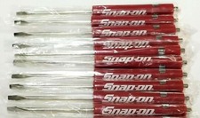 10ten Snap On Pocket Screwdriver Flat Tip Screwdrivers Red Magnetic .new.