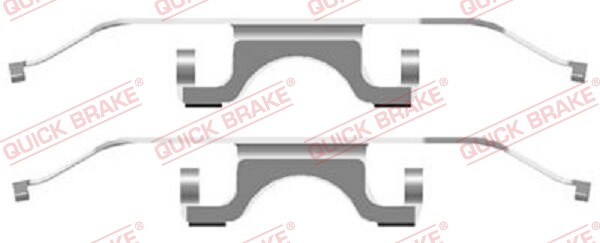 ACCESSORY KIT DISC BRAKE PAD 109-1702 FOR BMW M47D20 2.0L 4cyl 5 E39 M57D25 2.5L - Image 3