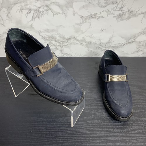 Calvin mujer 7 mocasines azules sin cordones zapatos profesionales eBay