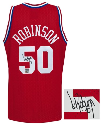David Robinson Signed 1991 All Star Game M&N Auth Basketball Jersey -Beckett COA - Picture 2 of 3
