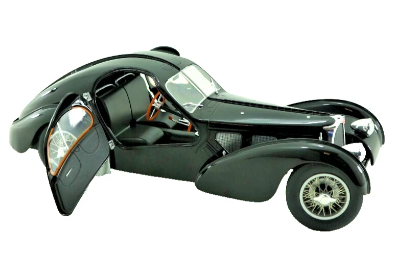 Solido - 1937 Bugatti Type 57 SC Atlantic diecast escala 1:18 modelo coche negro Foto 2 de 4