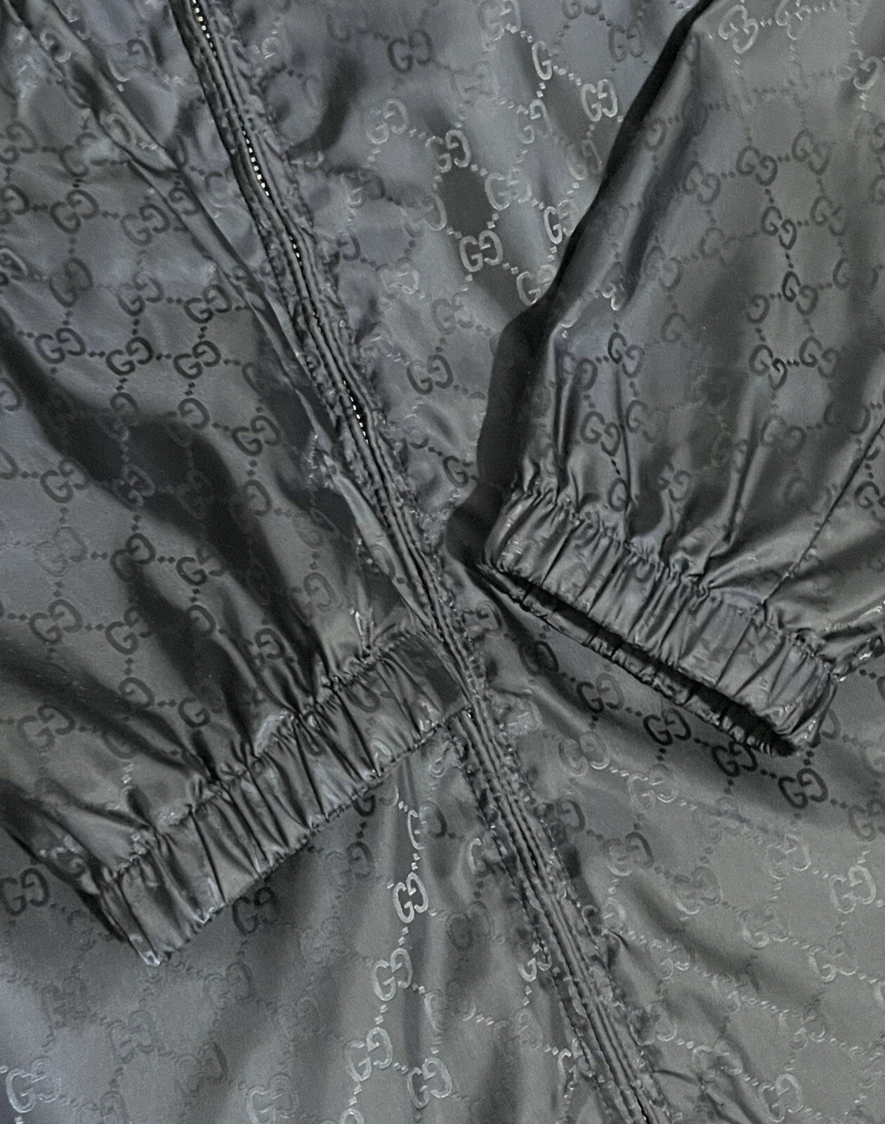 Giacca a vento Gucci GG monogramma taglia 54 USATA %100 AUTENTICA PREZZO AL PUBBLICO £ 1500+