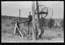 8" x 10" Photo Detail of pumping rig, Seminole oil field, Oklahoma