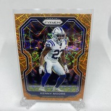 2020 Panini Prizm Football Kenny Moore ORANGE LAZER PRIZM - Colts #90