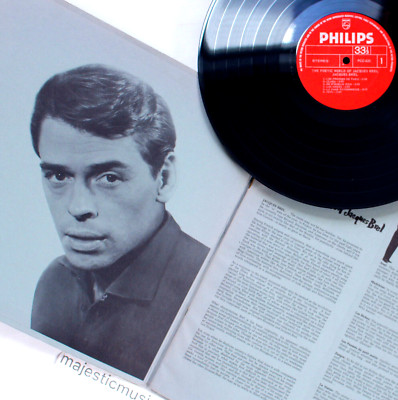 NEAR MINT ORIGINAL GATEFOLD JACQUES BREL FRENCH CHANSON VINTAGE VINYL LP RARE