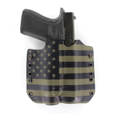 OWB Kydex Holster for 50+ Hanguns with INFORCE APL - USA GREEN & BLACK