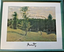 CLAUDE MONET Framed Landscape Print 46x56cm. N07