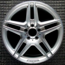 Mercedes-benz C Class Machined W Silver Pockets 18 Inch Oem Wheel 2008 To 201