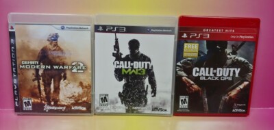 COD Call of Duty 2, 3, Black Ops Game Lot Sony PlayStation 3 PS3