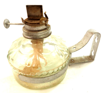 Eagle Kerosene Lamp Base with Metal Wall Hanging Bracket