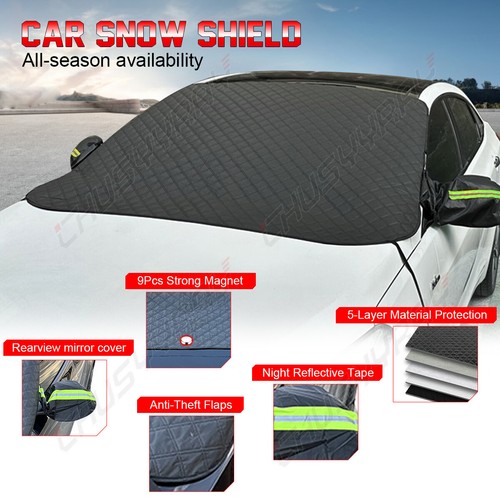 Car Windshield Cover For Ice and Snow with Side Mirror Cover Heavy For Toyota - Picture 4 of 12