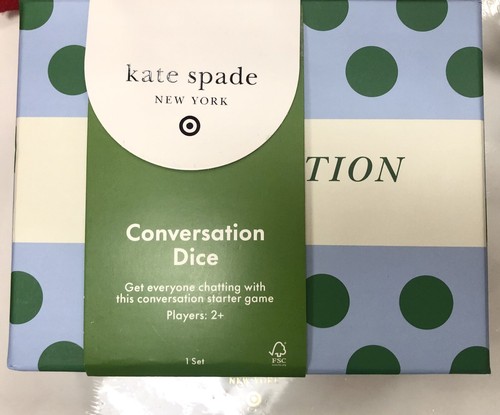 Kate Spade x Target Conversation Starter Dice Game - Polka Dot Green/Blue NEW!