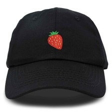 DALIX Cute Strawberry Hat Womens Embroidered ...