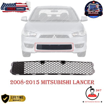 #ad #ad Front Lower Bumper Grille Black For 2008 2015 Mitsubishi Lancer MI1036101 $28.40