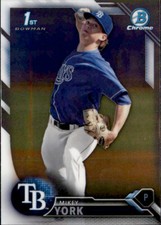 2016 BOWMAN DRAFT CHROME 1ST TAMPA BAY RAYS - MIKEY YORK #BDC-119