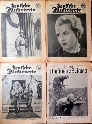 DEUTSCHE ILLUSTRIERTE + BERLINER - Newspapers - 4 Issues from 1938-39, 1944