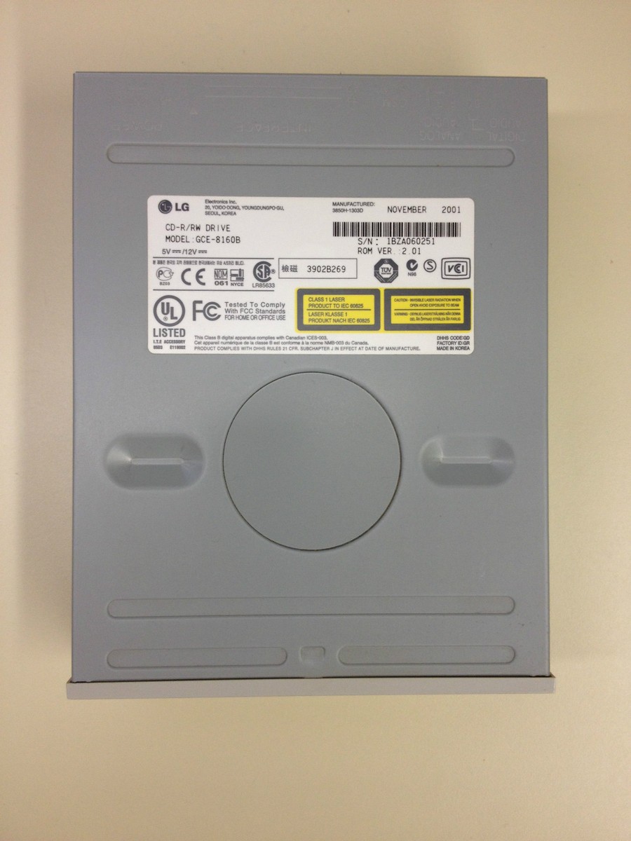 LG GCE-8160B Gray IDE CD-RW 16x10x40x November 2001 TESTED
