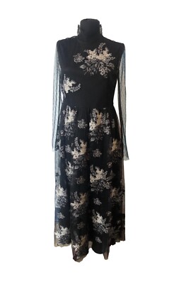 green emerald velvet dress Valentino Sheer Lace Embroidered Gown  MSA Haute Couture