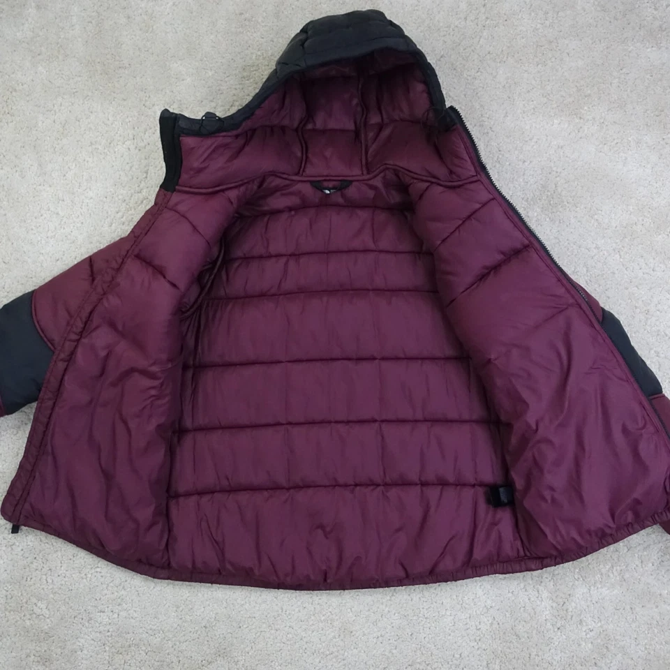 Chaqueta North Face Mujer Mediana Puffer Malbec Rojo Granate Damas Abrigo con Capucha Foto 4 de 4