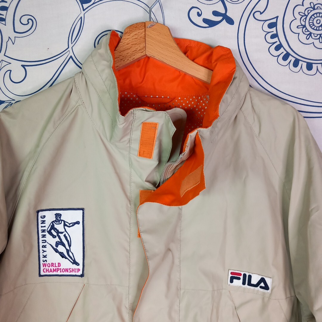 FILA SKYRUNNING WORLD CHAMPIONSHIPS VINTAGE JACKET WATERPROOF IMPERMEABILE TG 48