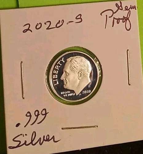 2020 S Roosevelt Dime .999 Fine SILVER Proof Coin FROSTY Roosie GEM FDR NICE ST