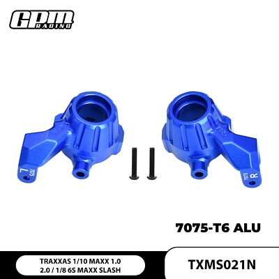 GPM Alloy 7075 Front Steering Blocks For TRAXXAS 1/10 Maxx 1.0 1/8 6S Maxx Slash