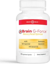 Brain G-Force | for Optimal Brain Function | with Galantamine, R-Lipoic Acid, A-