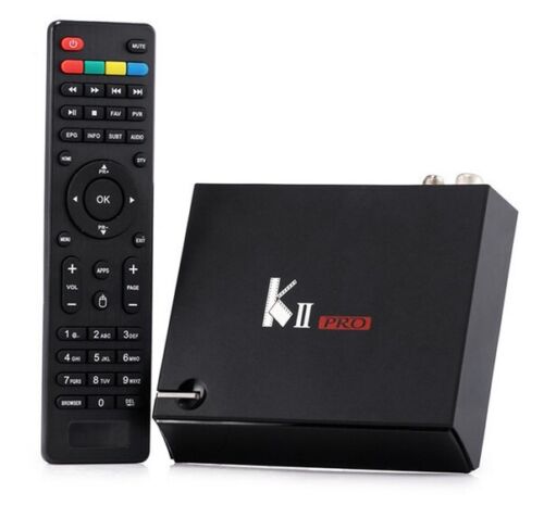 KII Pro Android TV Box DVB-T DVB-S 2GB Ram 16GB Storage WIFI Bluetooth Keyboard - Picture 1 of 5