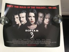 Scream 3 Vintage Movie poster Original 310mm x 400mm - Rare