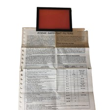 Kodak Safelight Filter With Box Glass Darkroom Equipment Photography
