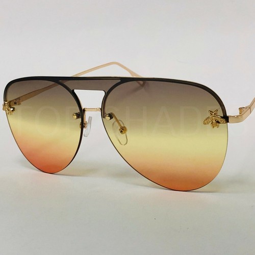 Women Men Sunglasses Fashion Luxury Orange Lens Oceanic Color Style Shades 2023 - Picture 21 of 38