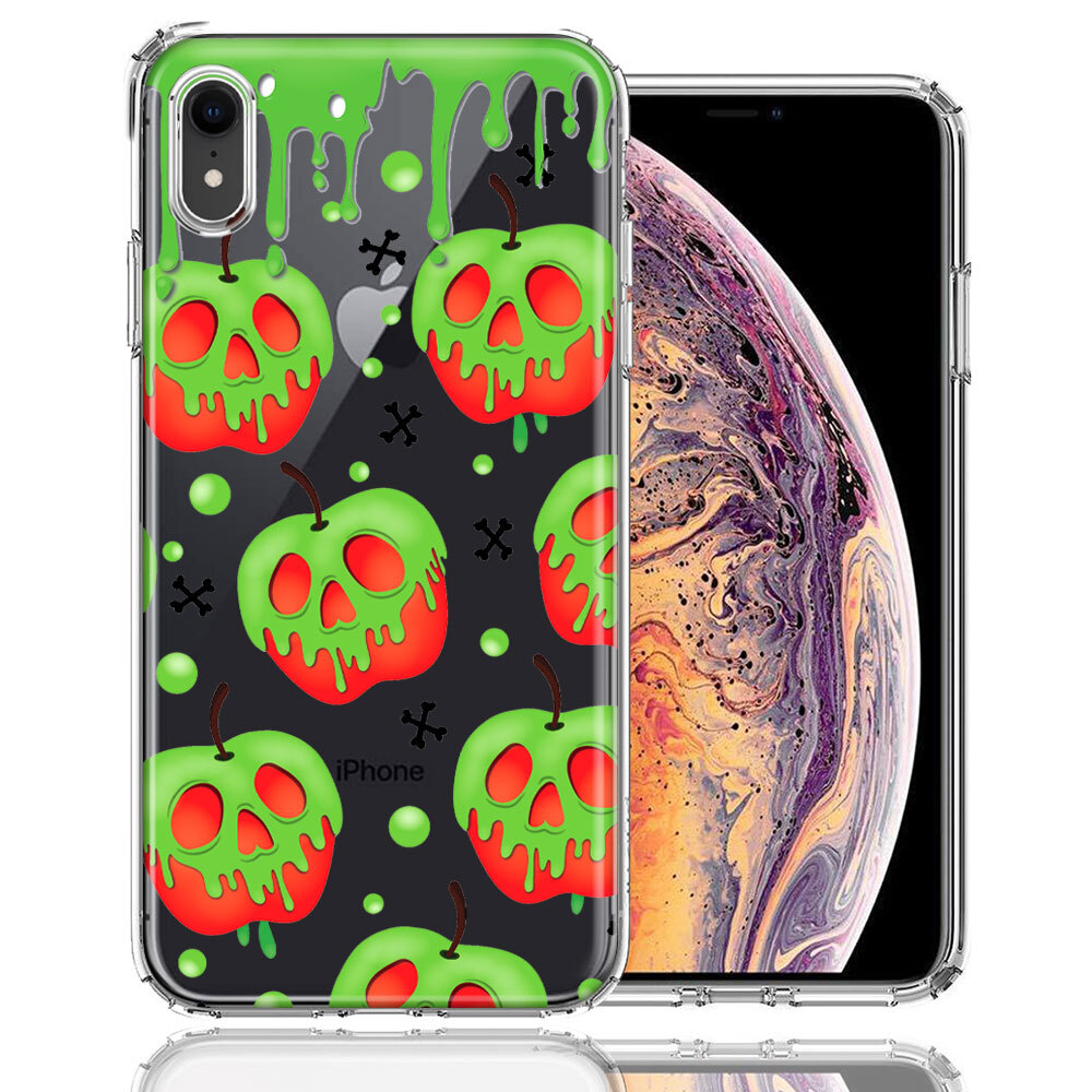 For Apple iPhone XR Halloween Poison Apple Skulls Spooky Case | eBay