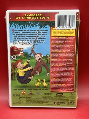 Curious George Makes New Friends! (DVD) New/Sealed