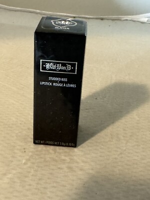 KVD Beauty KAT VON D Studded Kiss Lipstick in SLAYER Matte Black .10 Oz