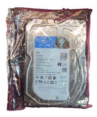 Genuine New Seagate ST2000VX017 SkyHawk 2TB 3.5'' SATA Video Hard Disk Drive