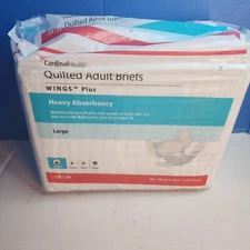 Cardinal Health Quilted Adult Incontinence Underwear Diaper Size L 18 Count