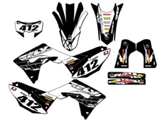 2021-2024 CRF 450 RL 13 FLY Black Senge Graphics Kit Compatible with Honda