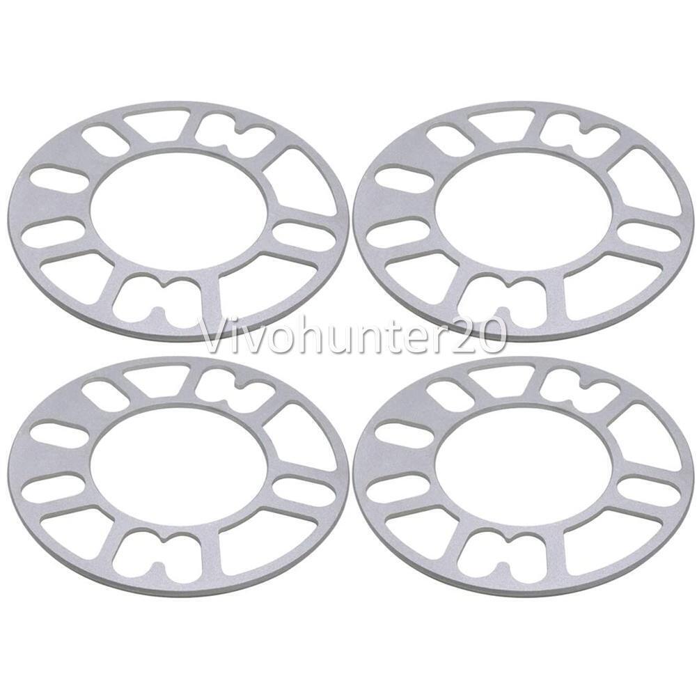 4X 5MM ALLOY ALUMINUM WHEEL SPACERS SHIM SPACER UNIVERSAL FOR 4 AND 5