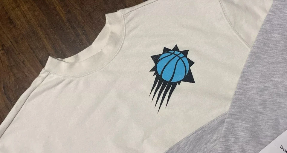 NWT 47’ Brand Phoenix Suns White/Gray Take Two Crew Sweatshirt Women’s M. A9 - Image 2 of 4