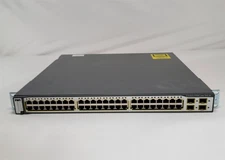 Cisco Catalyst WS-C3750G-48PS-S 48 Port Gigabit PoE Switch SFP Stackable