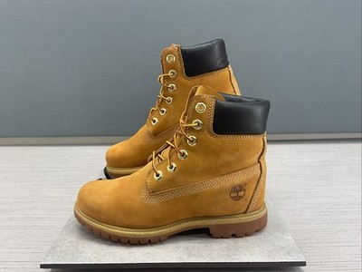 Timberland Premium 6 Inch Women s 7 Wide Waterproof Boots Wheat Nubuck Leather