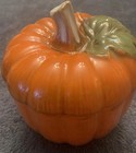 Pumpkin Harvest Ceramic Salt and Pepper Shakers, Bowl & Spoon Rest For Fall — photo 4