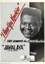 FATS DOMINO - 1961 Singer Music Ad - 5 x 7 inch Photo
