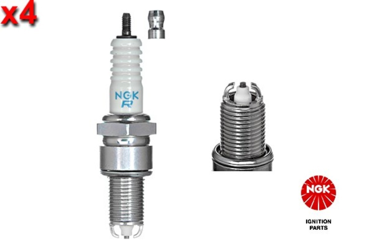 NGK 4x Spark Plug For AUDI 100 Avant C3 200 80 90 A6 Cabriolet 86-96 MD365108